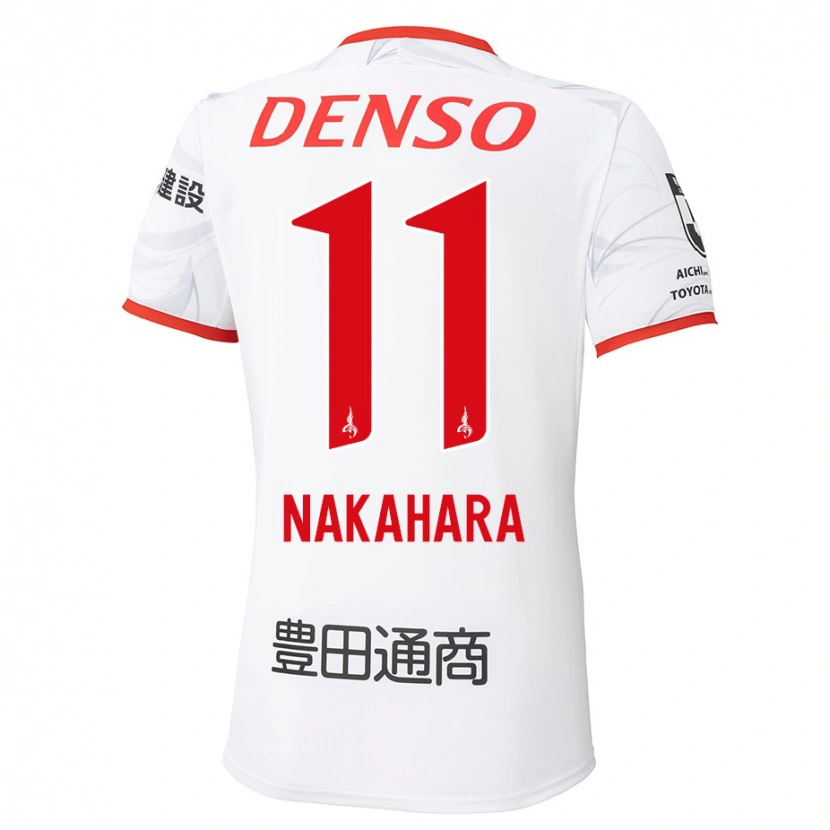 Danxen Men Sora Nakahara #11 White Red Away Jersey 2025/26 T-Shirt