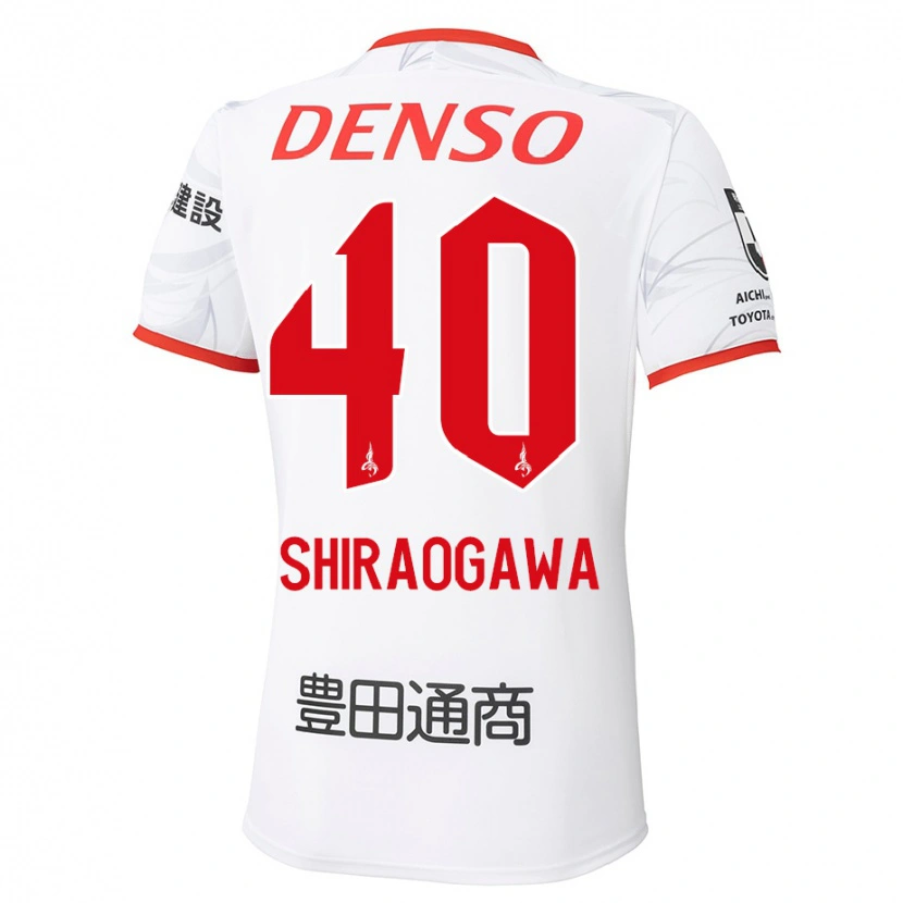 Danxen Men Rekuto Shiraogawa #40 White Red Away Jersey 2025/26 T-Shirt