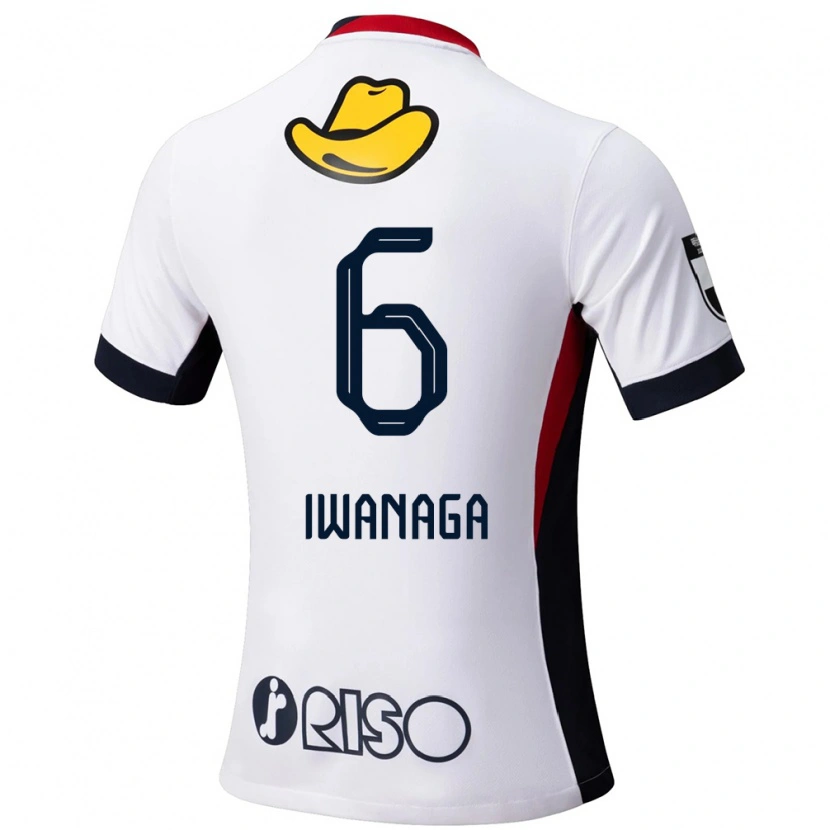 Danxen Men Yoshiki Iwanaga #6 White Black Away Jersey 2025/26 T-Shirt
