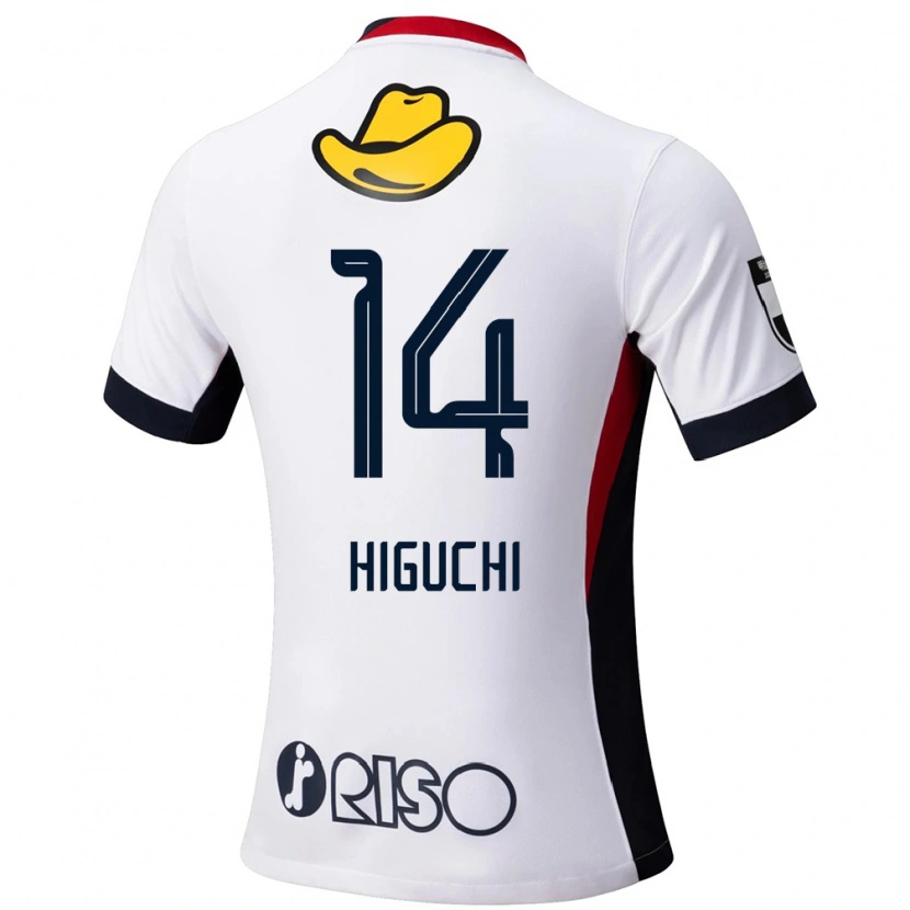 Danxen Men Yuta Higuchi #14 White Black Away Jersey 2025/26 T-Shirt