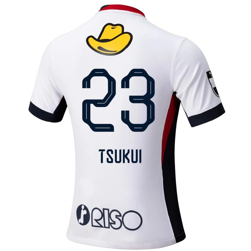Danxen Men Keisuke Tsukui #23 White Black Away Jersey 2025/26 T-Shirt