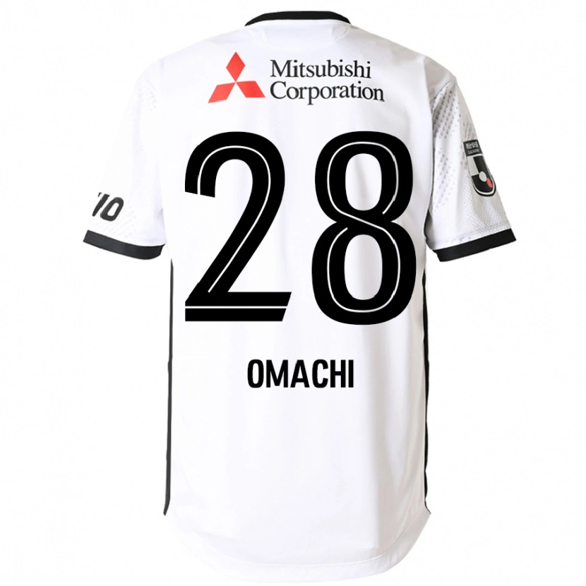 Danxen Men Shugo Omachi #28 White Black Away Jersey 2025/26 T-Shirt