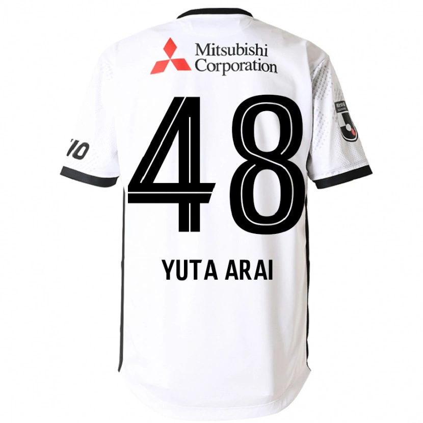 Danxen Men Yuta Arai #48 White Black Away Jersey 2025/26 T-Shirt