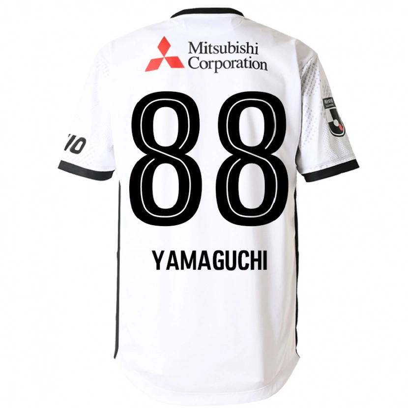 Danxen Men Taiyo Yamaguchi #88 White Black Away Jersey 2025/26 T-Shirt