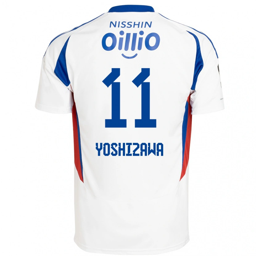 Danxen Men Mirai Yoshizawa #11 White Royal Blue Away Jersey 2025/26 T-Shirt
