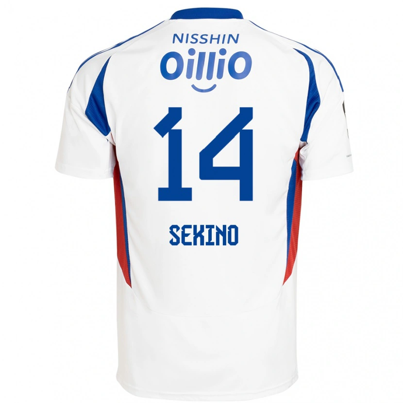 Danxen Men Aiki Sekino #14 White Royal Blue Away Jersey 2025/26 T-Shirt