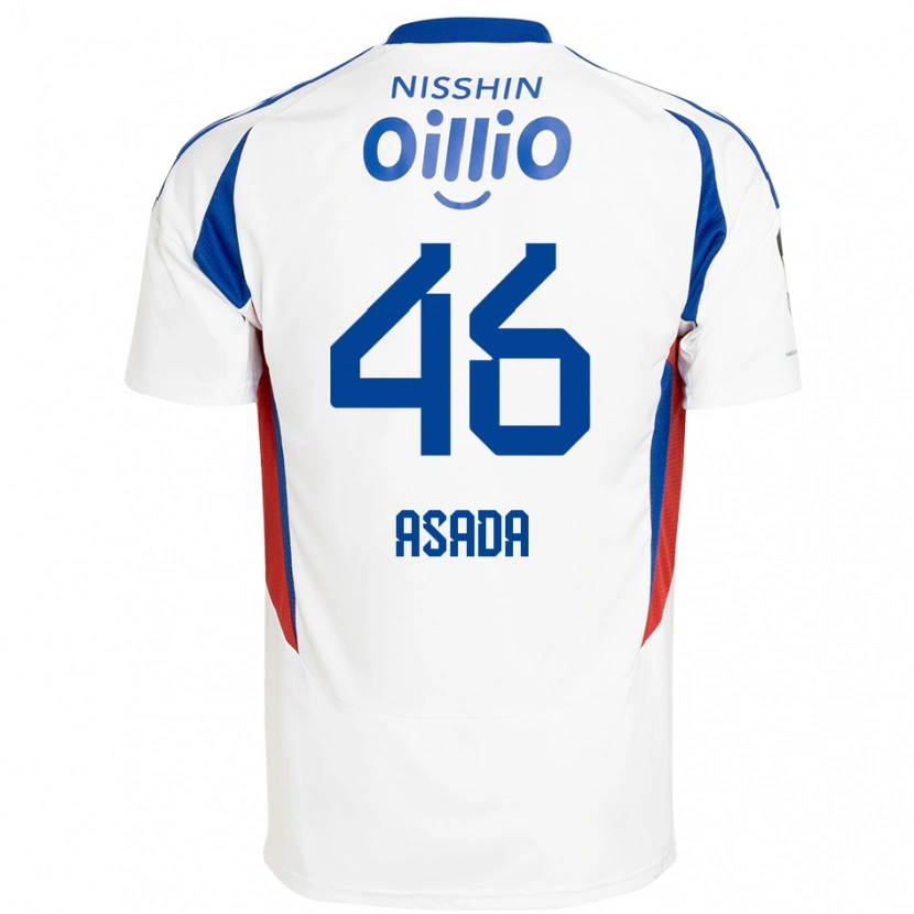Danxen Men Hiroto Asada #46 White Royal Blue Away Jersey 2025/26 T-Shirt