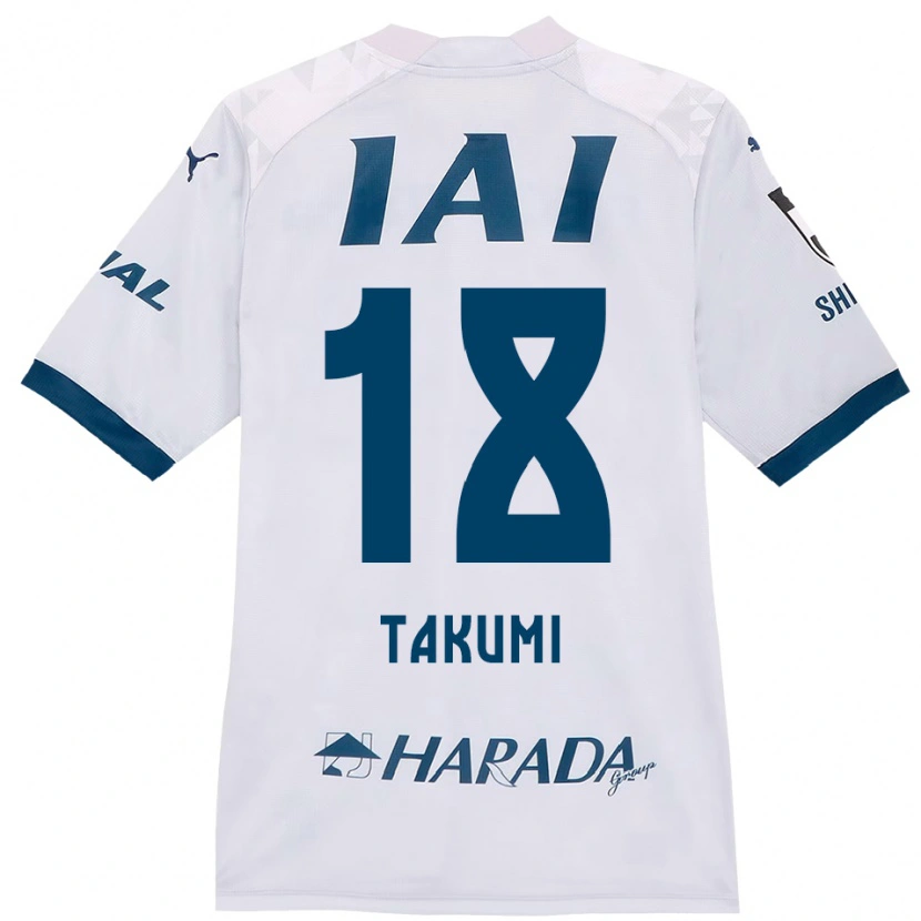 Danxen Men Takumi Kato #18 White Royal Blue Away Jersey 2025/26 T-Shirt