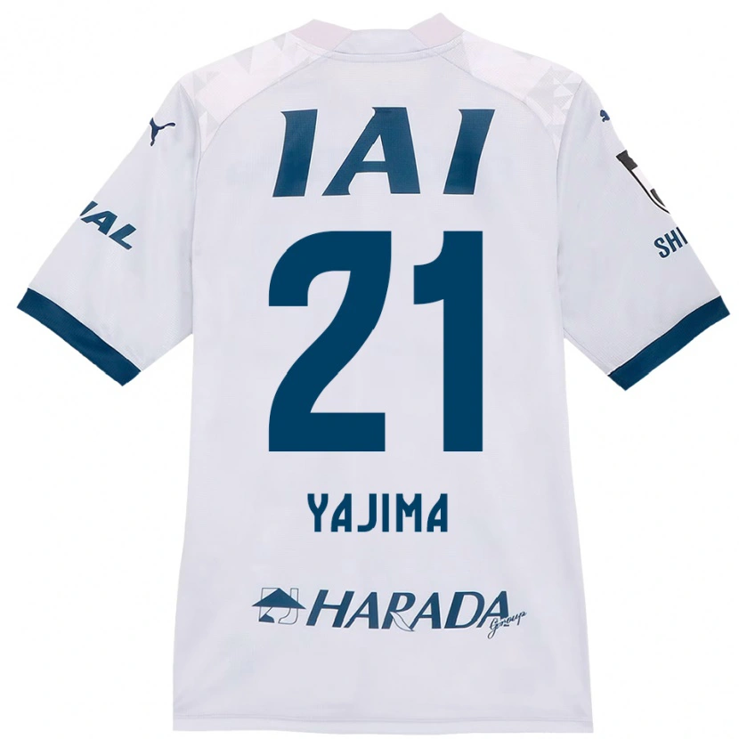 Danxen Men Shinya Yajima #21 White Royal Blue Away Jersey 2025/26 T-Shirt