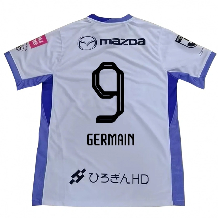 Danxen Men Ryo Germain #9 White Orange Away Jersey 2025/26 T-Shirt
