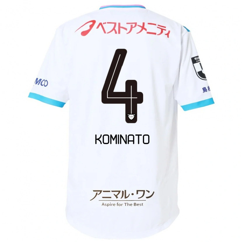 Danxen Men Yuya Kominato #4 White Pink Away Jersey 2025/26 T-Shirt