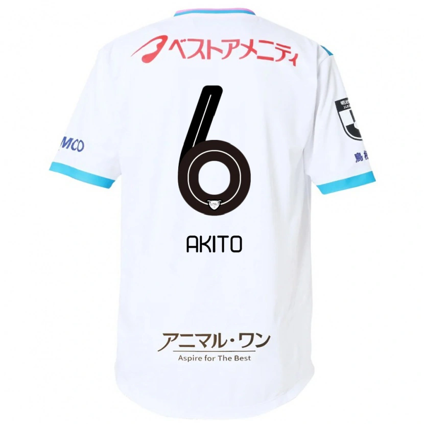 Danxen Men Akito Fukuta #6 White Pink Away Jersey 2025/26 T-Shirt