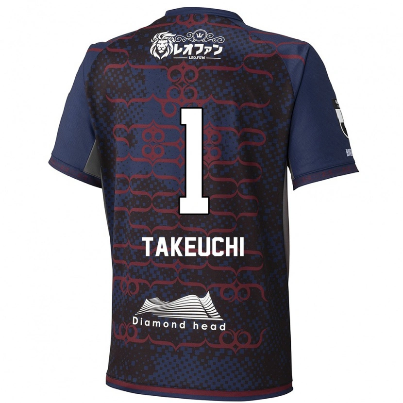 Danxen Men Ryuma Takeuchi #1 Blue Red Away Jersey 2025/26 T-Shirt