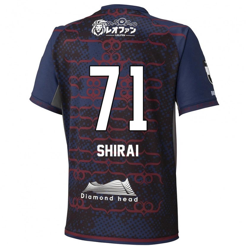 Danxen Men Haruto Shirai #71 Blue Red Away Jersey 2025/26 T-Shirt