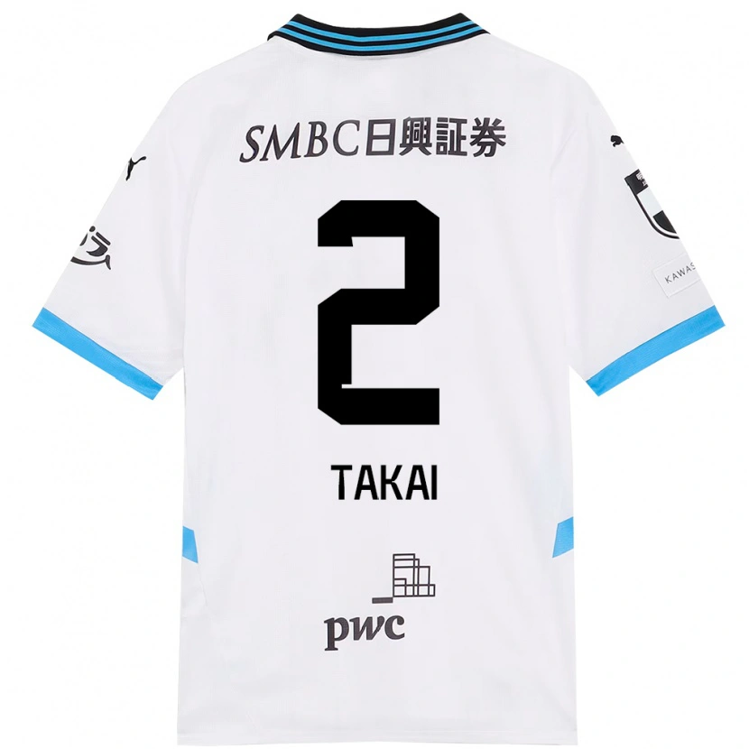 Danxen Men Kota Takai #2 White Sky Blue Away Jersey 2025/26 T-Shirt