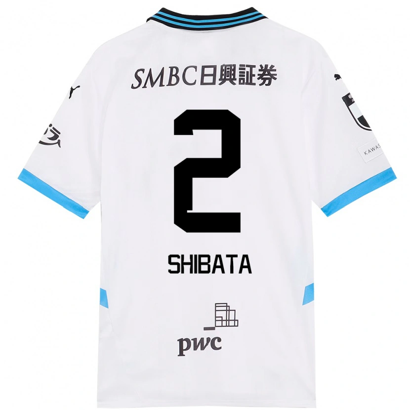 Danxen Men Shotaro Shibata #2 White Sky Blue Away Jersey 2025/26 T-Shirt