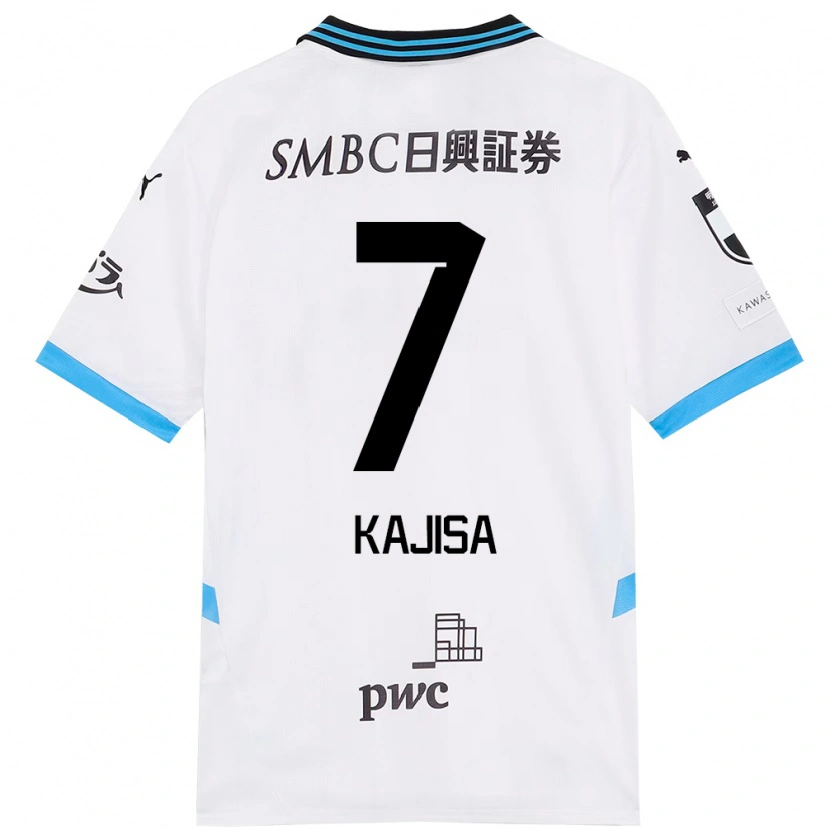 Danxen Men Umi Kajisa #7 White Sky Blue Away Jersey 2025/26 T-Shirt
