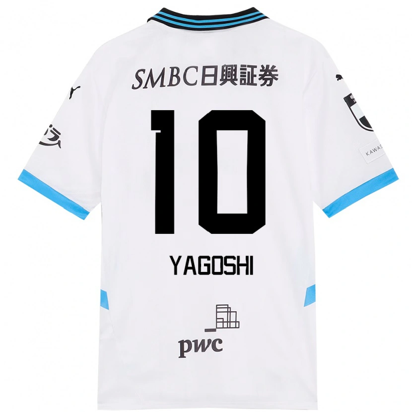 Danxen Men Mikito Yagoshi #10 White Sky Blue Away Jersey 2025/26 T-Shirt