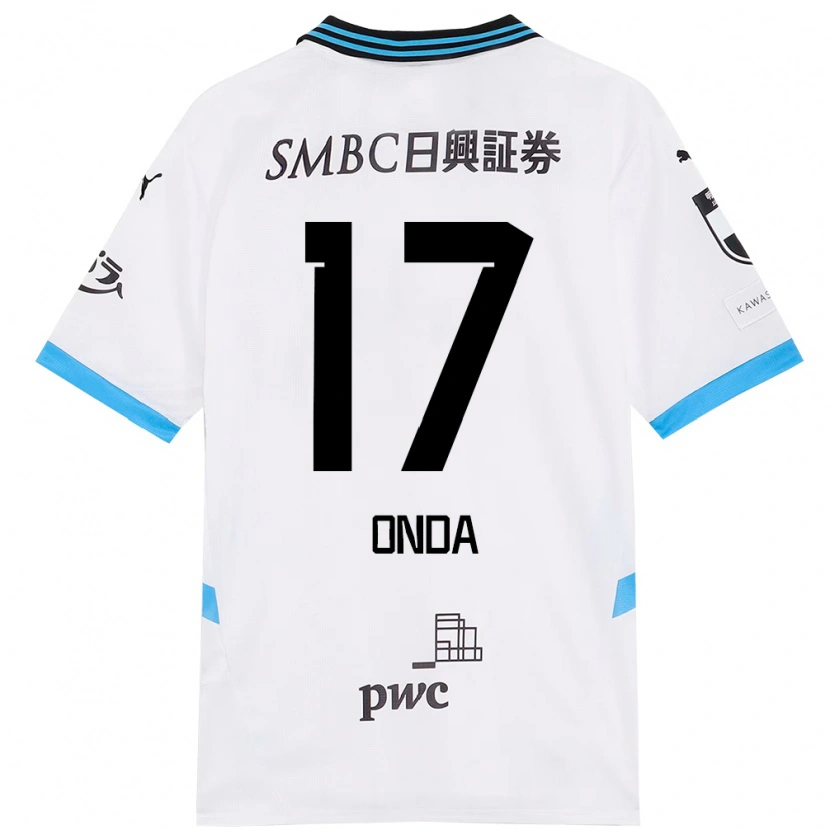 Danxen Men Yutaro Onda #17 White Sky Blue Away Jersey 2025/26 T-Shirt