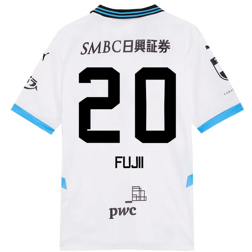 Danxen Men Rensuke Fujii #20 White Sky Blue Away Jersey 2025/26 T-Shirt