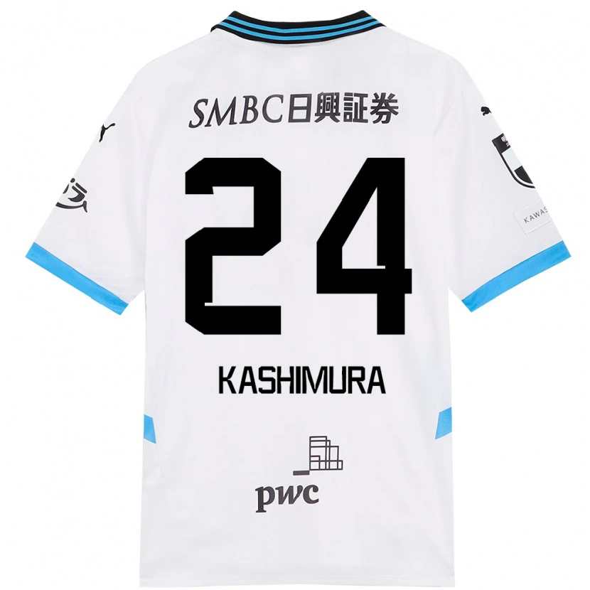 Danxen Men Ryota Kashimura #24 White Sky Blue Away Jersey 2025/26 T-Shirt