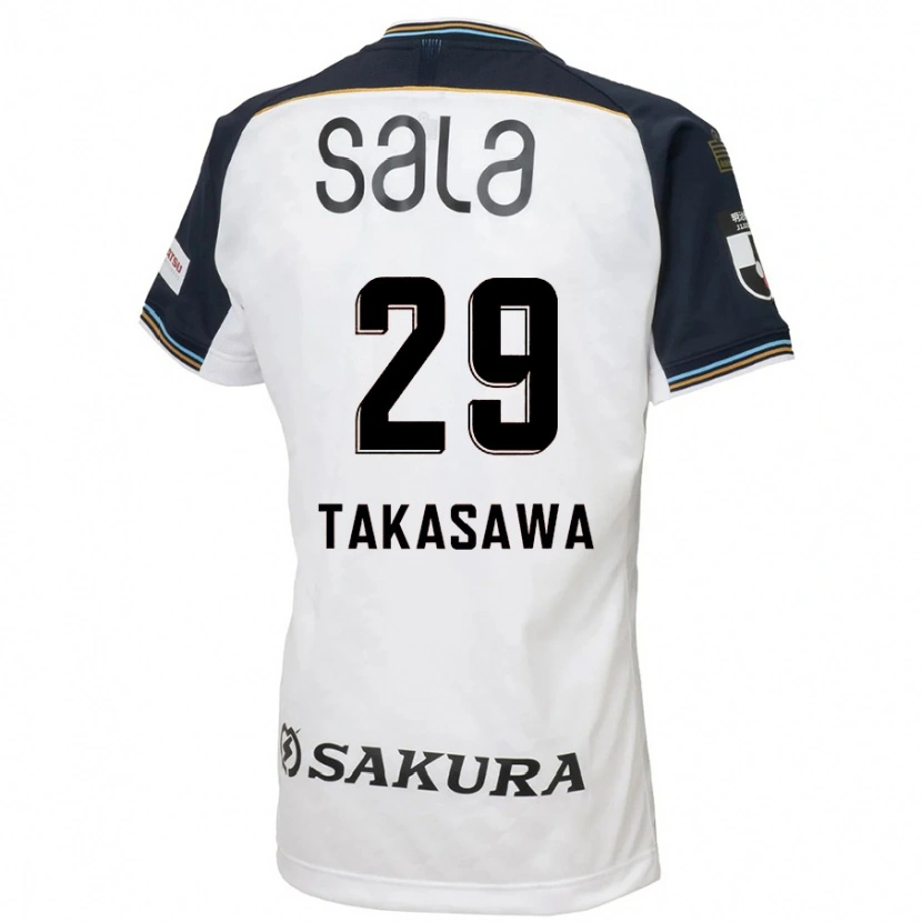 Danxen Men Kaito Takasawa #29 White Black Away Jersey 2025/26 T-Shirt