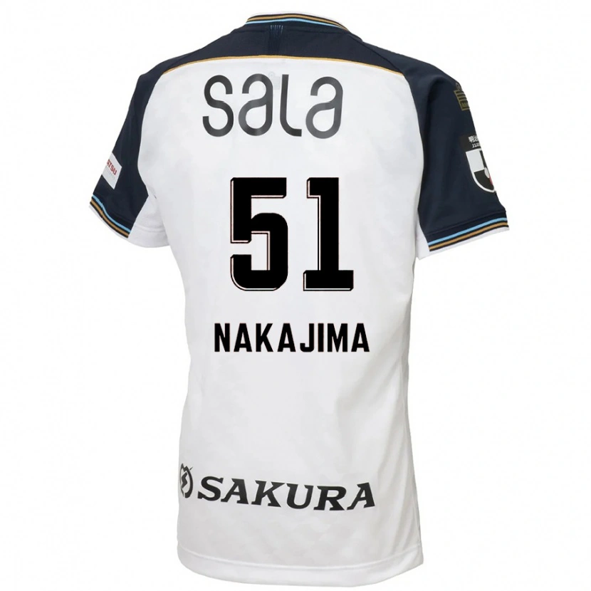 Danxen Men Keitaro Nakajima #51 White Black Away Jersey 2025/26 T-Shirt