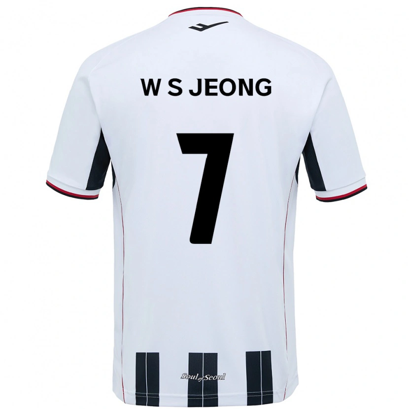 Danxen Men Seung-Won Jeong #7 White Black Away Jersey 2025/26 T-Shirt