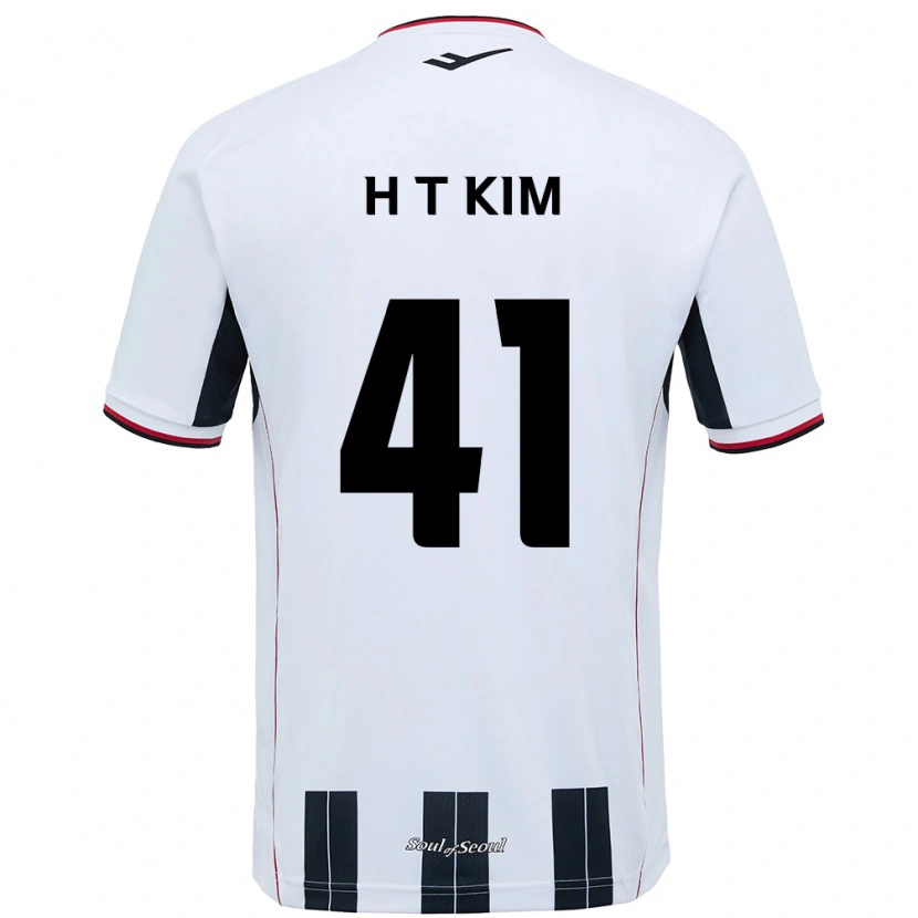 Danxen Men Tae-Ho Kim #41 White Black Away Jersey 2025/26 T-Shirt