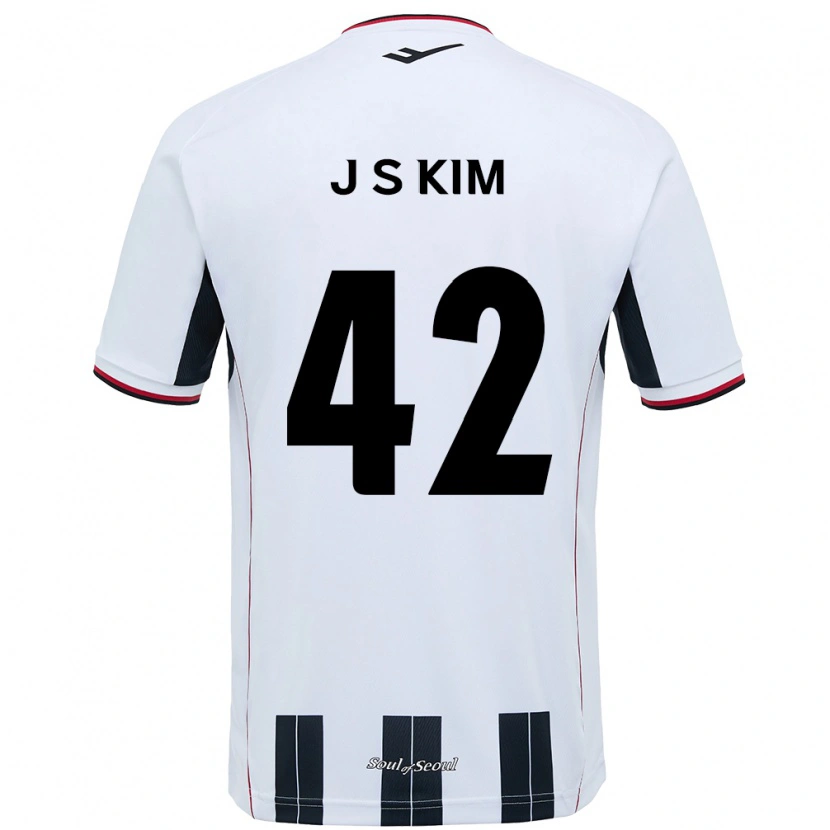 Danxen Men Shin-Jin Kim #42 White Black Away Jersey 2025/26 T-Shirt