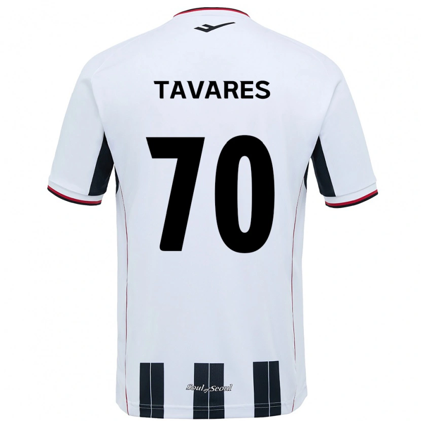 Danxen Men Ronaldo Tavares #70 White Black Away Jersey 2025/26 T-Shirt