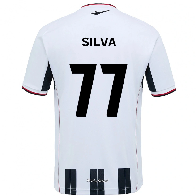 Danxen Men Lucas Silva #77 White Black Away Jersey 2025/26 T-Shirt