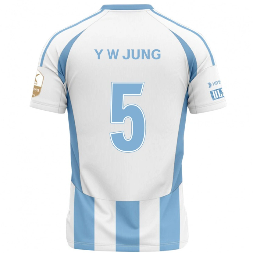 Danxen Men Woo-Young Jung #5 White Sky Blue Away Jersey 2025/26 T-Shirt