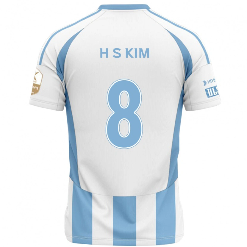 Danxen Men Seung-Hyun Kim #8 White Sky Blue Away Jersey 2025/26 T-Shirt