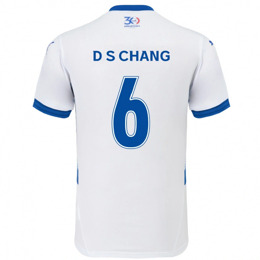 Danxen Men Se-Dong Chang #6 White Royal Blue Away Jersey 2025/26 T-Shirt