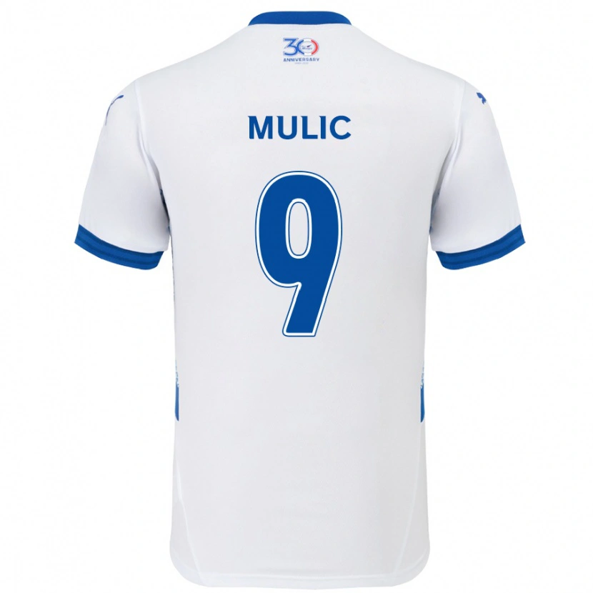 Danxen Men Fejsal Mulic #9 White Royal Blue Away Jersey 2025/26 T-Shirt