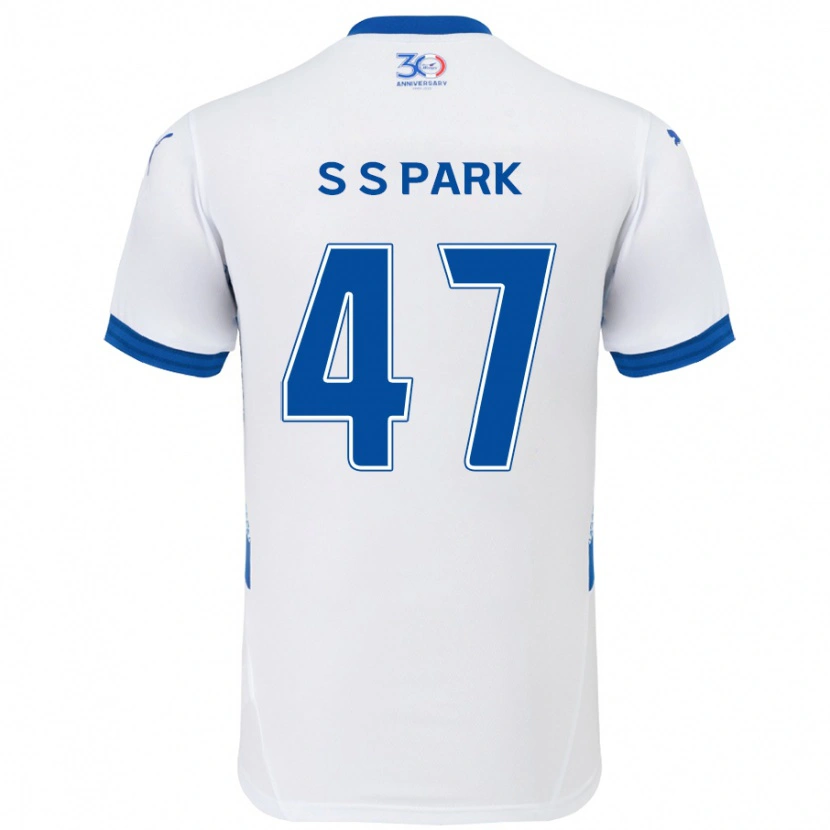 Danxen Men Seung-Soo Park #47 White Royal Blue Away Jersey 2025/26 T-Shirt