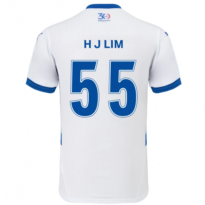 Danxen Men Ji-Hoon Lim #55 White Royal Blue Away Jersey 2025/26 T-Shirt