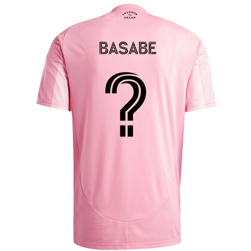 Danxen Women Samuel Basabe #0 Pink Black Home Jersey 2025/26 T-Shirt