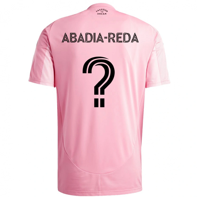Danxen Women Ezequiel Abadia-Reda #0 Pink Black Home Jersey 2025/26 T-Shirt