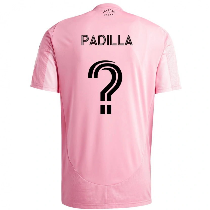 Danxen Women Leandro Padilla #0 Pink Black Home Jersey 2025/26 T-Shirt