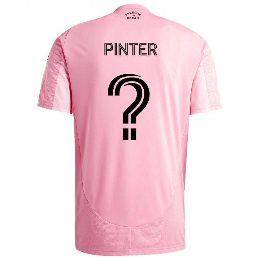 Danxen Women Dániel Pintér #0 Pink Black Home Jersey 2025/26 T-Shirt