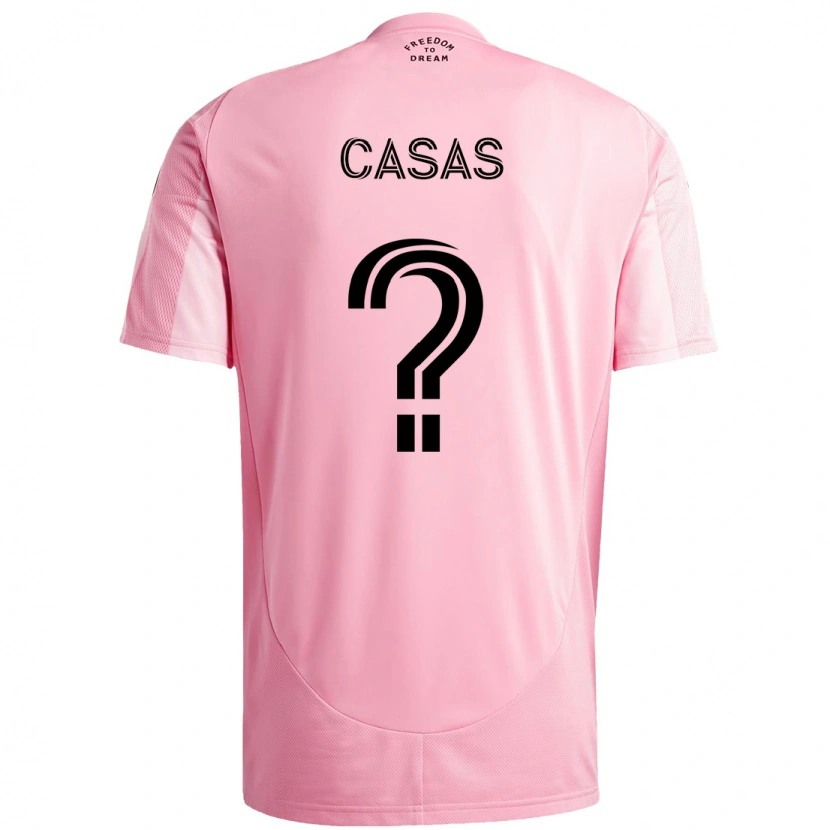 Danxen Women André Casas #0 Pink Black Home Jersey 2025/26 T-Shirt