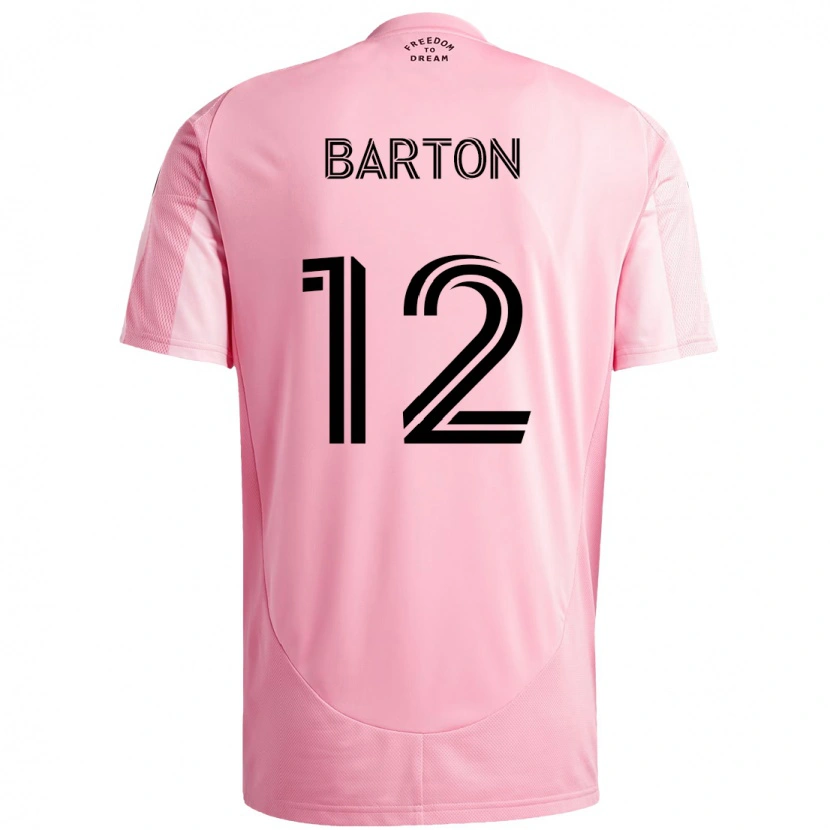 Danxen Women Tye Barton #12 Pink Black Home Jersey 2025/26 T-Shirt