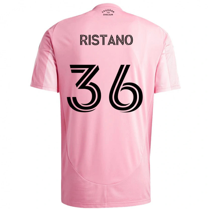 Danxen Women Alejo Ristano #36 Pink Black Home Jersey 2025/26 T-Shirt