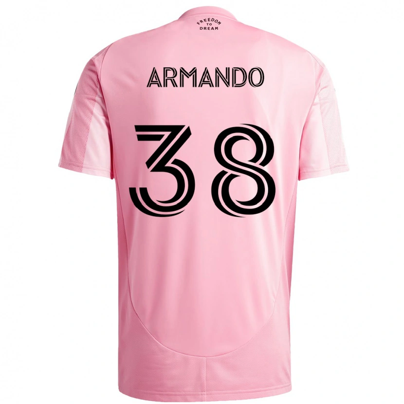 Danxen Women Máximo Armando #38 Pink Black Home Jersey 2025/26 T-Shirt