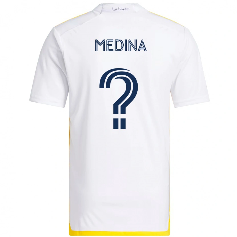 Danxen Women Aaron Medina #0 White Yellow Home Jersey 2025/26 T-Shirt