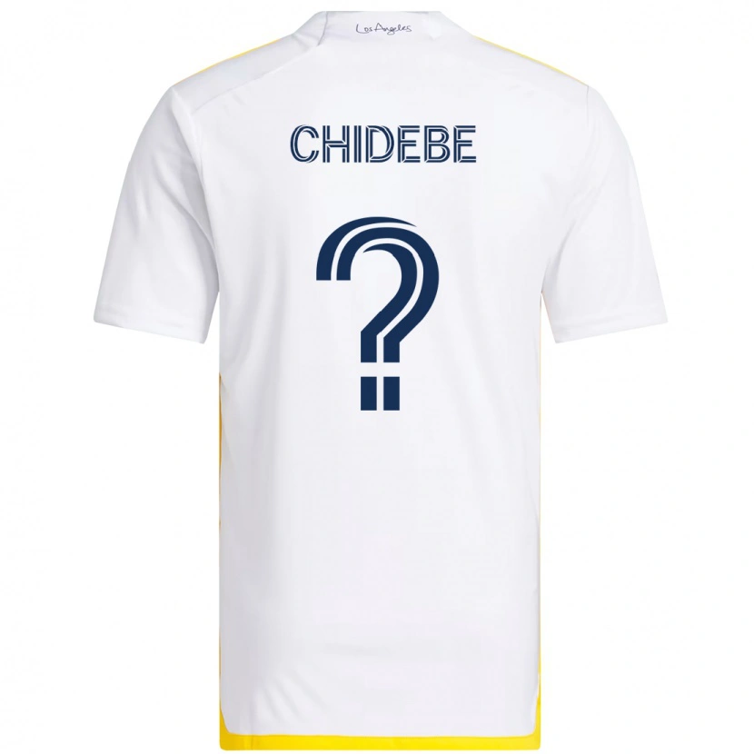 Danxen Women Ikenna Chidebe #0 White Yellow Home Jersey 2025/26 T-Shirt