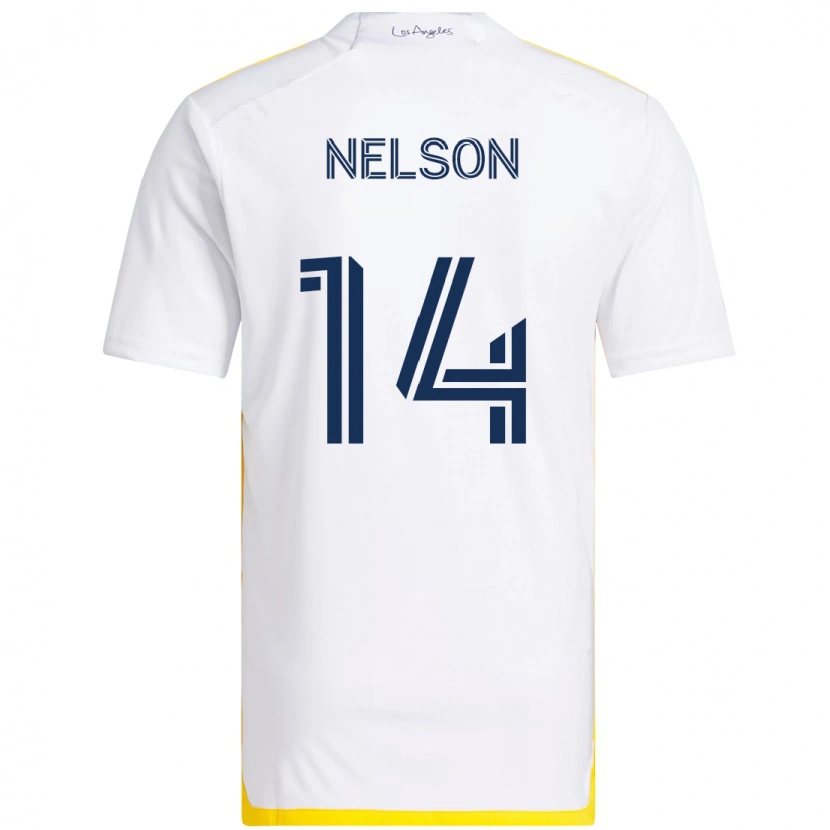 Danxen Women John Nelson #14 White Yellow Home Jersey 2025/26 T-Shirt