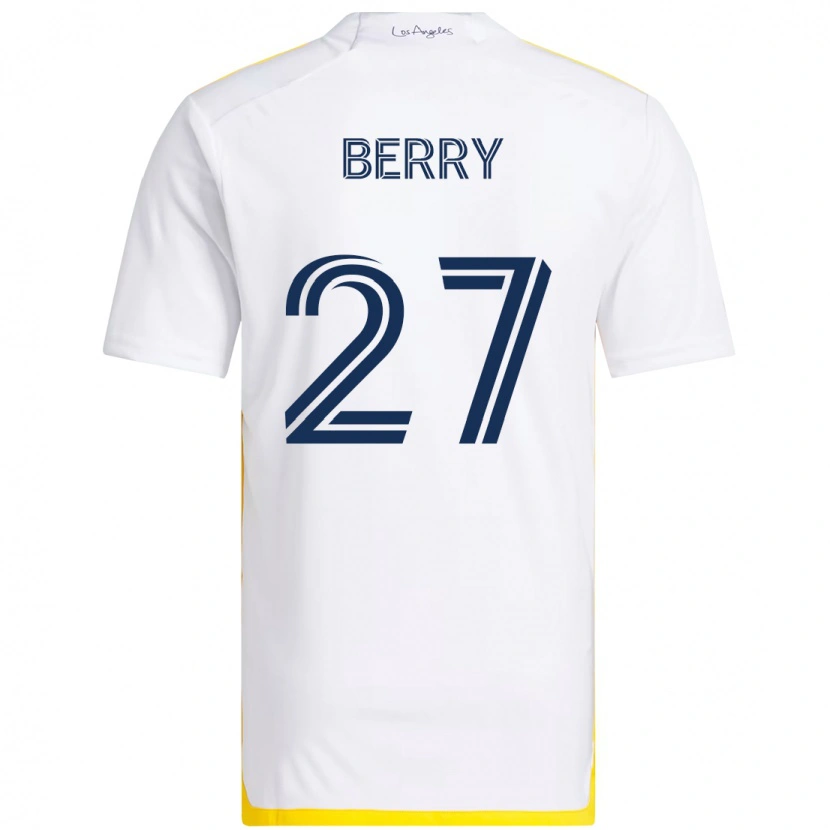 Danxen Women Miguel Berry #27 White Yellow Home Jersey 2025/26 T-Shirt